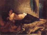 Eugene Delacroix Odalisque Lying on a Couch Spain oil painting artist